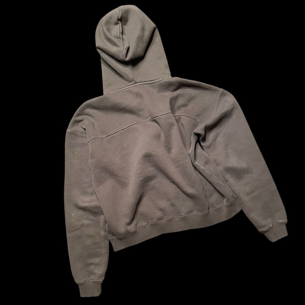 THE BEARDED GOAT “The Castaway” Women’s Hooded Cropped Zip Front Sweatshirt Sz M - Picture 3 of 7